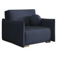 SCHLAFSOFA Viva Glov I - Blau/Naturfarben, Holz/Textil (104/85/98cm) - MIRJAN24