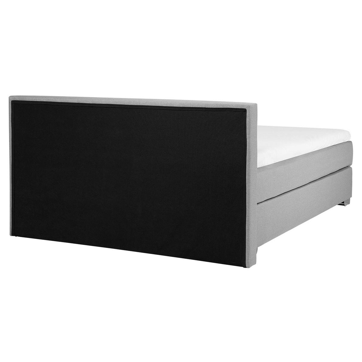 BOXSPRINGBETT 160/200cm Hellgrau Consul - Hellgrau, Textil (160/200cm) - Beliani