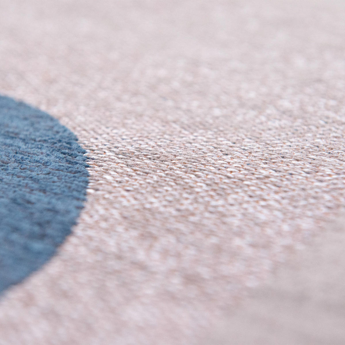 TEPPICH Camel Blue Nuance 140/140 cm - Braun, Textil (140/140cm) - Louis De Poortere