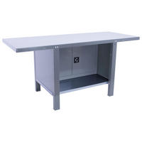 WERKBANK Buffalo Metal mit Schrank HxBxT 83 x 180 x 73 cm Traglast 700 kg Grau - Grau, Metall (180/83/73cm) - PROREGAL