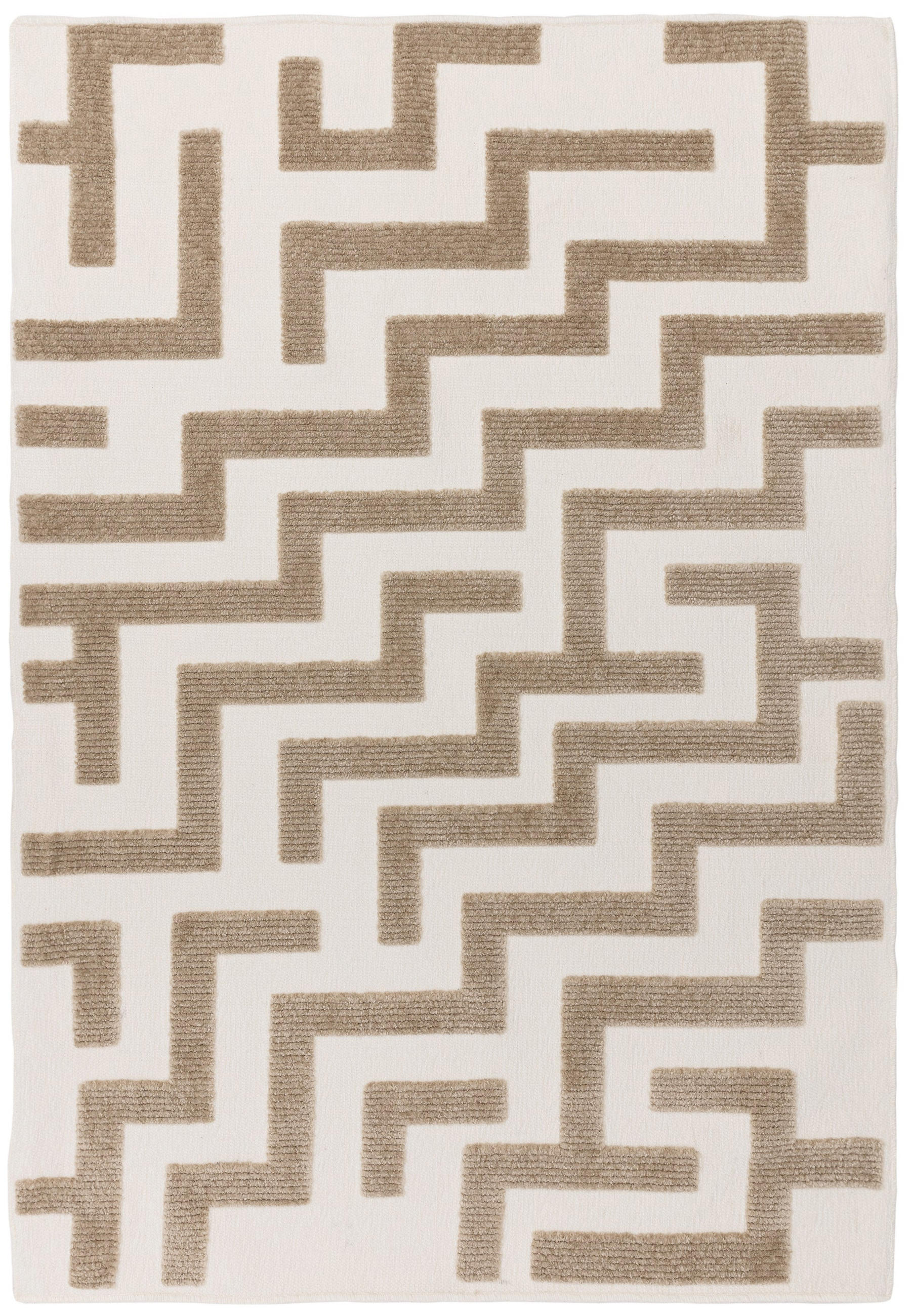 TEPPICH Flachgewebe LOCH Braun 80 x 150 cm - Braun, Textil (80/150cm) - Novatrend