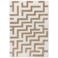 TEPPICH Flachgewebe LOCH Braun 80 x 150 cm - Braun, Textil (80/150cm) - Novatrend