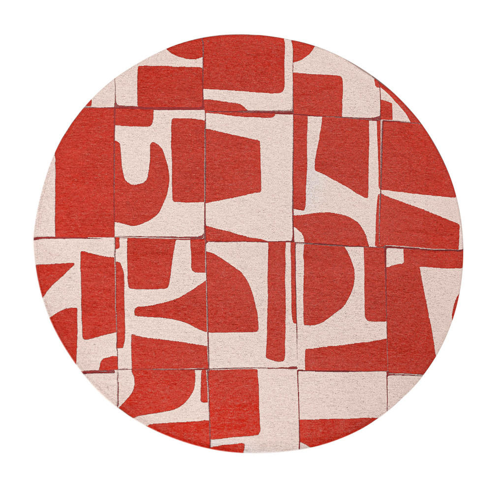 TEPPICH Rust Craft 140/140 cm - Rot, Textil (140/140cm) - Louis De Poortere