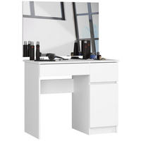 SCHMINKTISCH mit Spiegel - Weiß, Holzwerkstoff (90/142/50cm) - RAUMHIRSCH FURNITURE