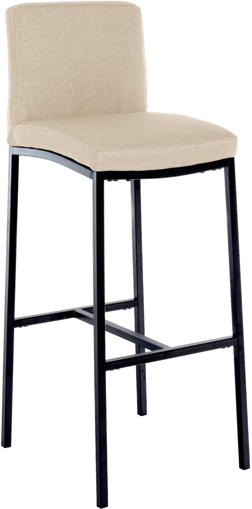 BARHOCKER Stoff Creme - Creme/Schwarz, Textil/Metall (43/110/49cm) - CLP
