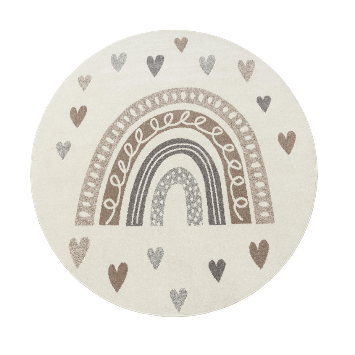 KINDERTEPPICH 160/160 cm Nino 887 - Beige, Textil (160/160cm) - Paco Home