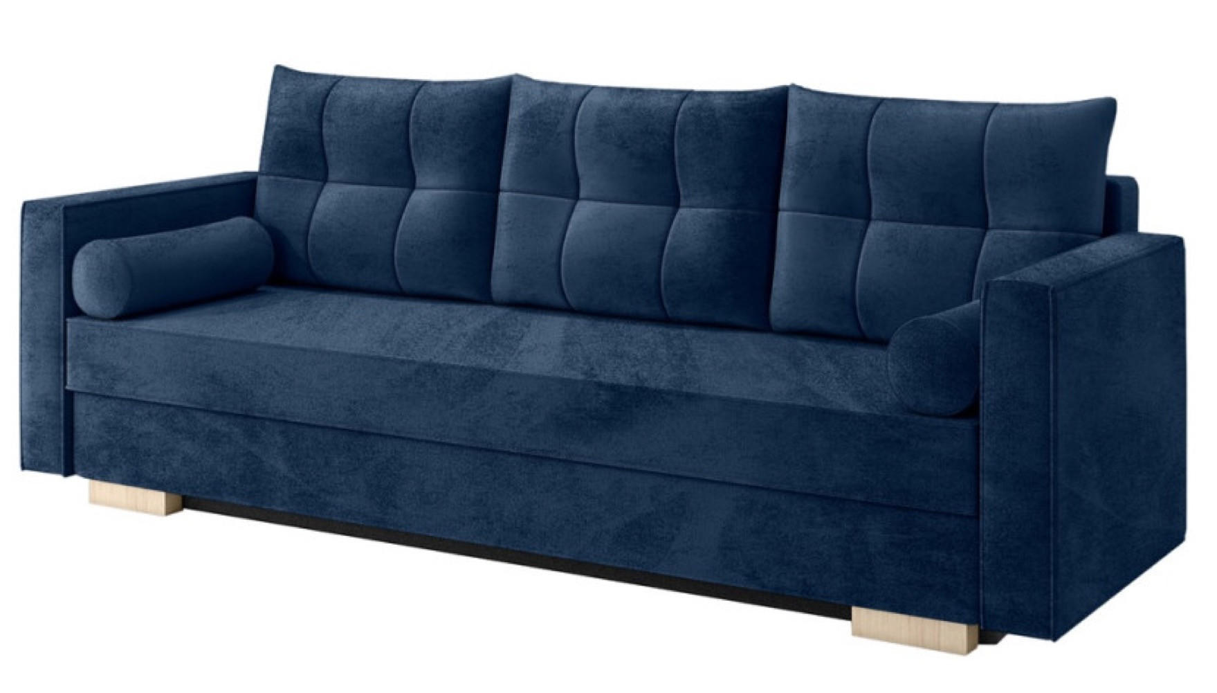SOFA Blau KAYA Drei-Sitzer - Blau, Textil (217/92/85cm) - Sepro Meble