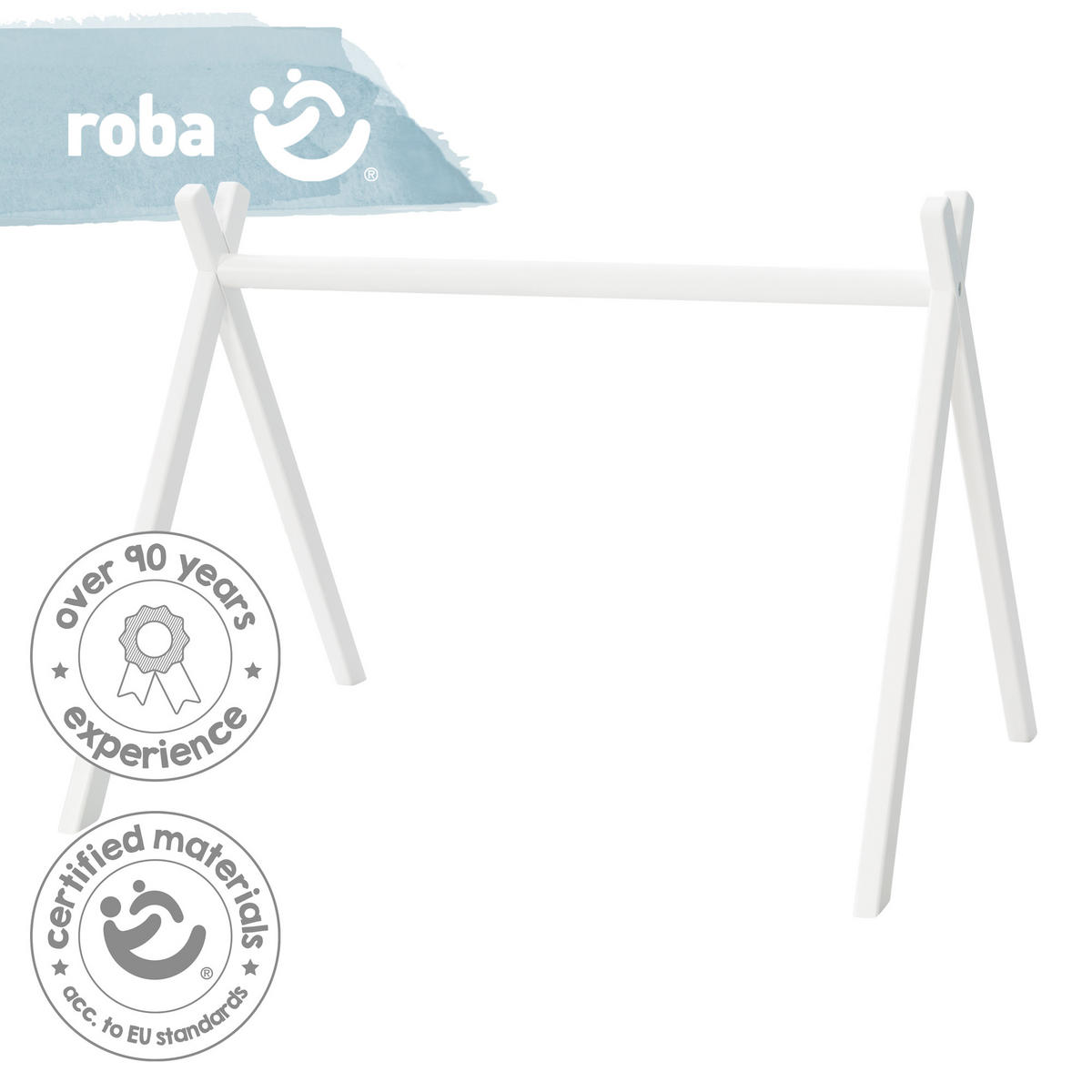 SPIELTRAPEZ mit Anhängerset Miffy - Weiß, Holz (70/52/50cm) - Roba