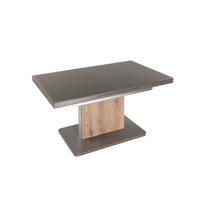 FUNKTIONSTISCH Cecilie 110x65x55 höhenverstellbar;ausziehbar Wildeiche/Lavagrau - Grau, Holz (110/65/55cm) - 58aufmkessel
