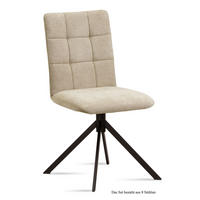 ESSZIMMERSTUHL (8er-Set) Drucy 47x91x60 Schwarz/Natur - Schwarz/Naturfarben, Kunststoff (60/91/47cm) - 58aufmkessel