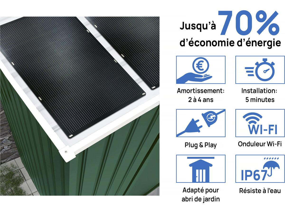 METALL-GARTENHAUS rosas Grün - Grün, Metall (81/203/181cm) - Habitat Garten