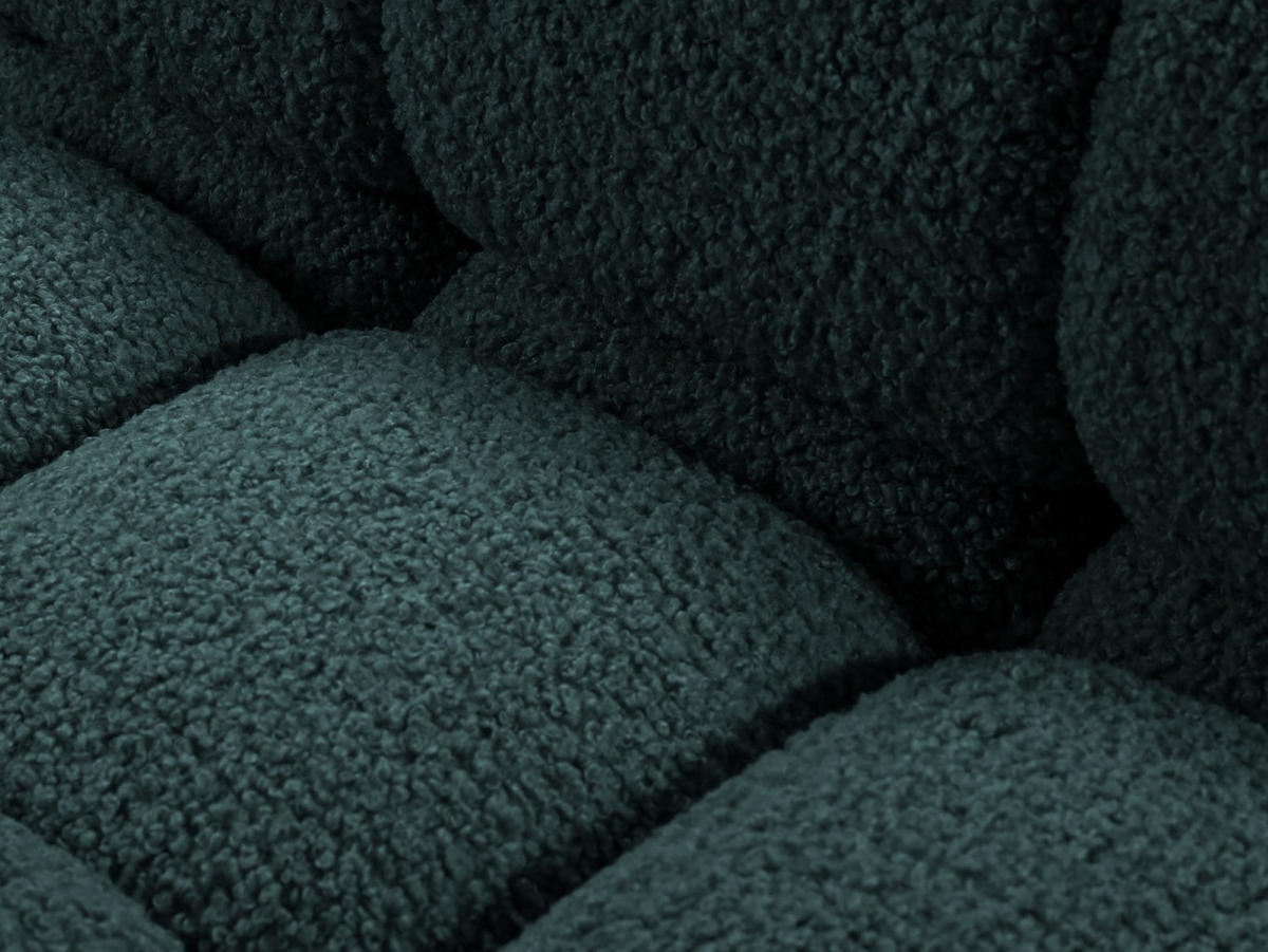 SOFA modular rechts Bellis aus Boucle petrol 4 Sitzplätze - Petrol, Textil (282/70/94cm) - Micadoni