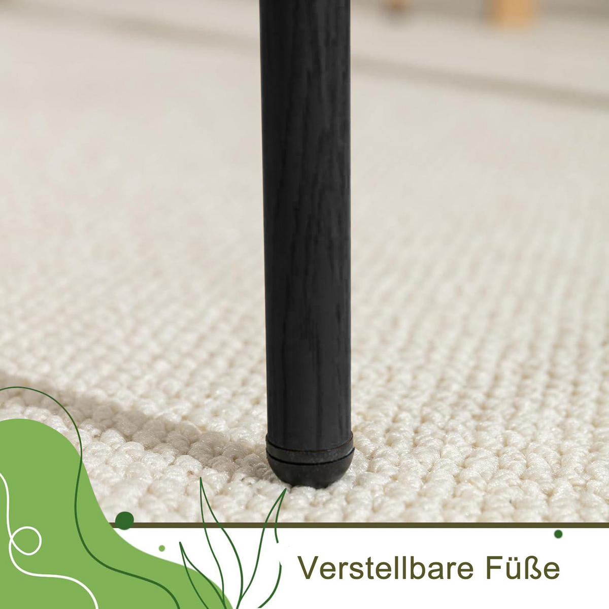 VIERFUSSSTÜHLE 2 Esszimmerstühle, gepolsterte Stühle, Stühle mit Rattan-Rückenlehne, Küchenstühle, Wohnzimmerstühle - Schwarz, Holz (48/80.5/44.5cm) - WoodenAura
