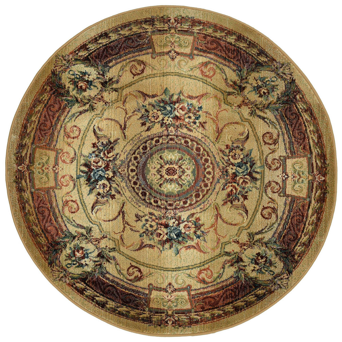 WEBTEPPICH Gabiro 856 240x240 cm - Beige, Textil (240/240cm) - THEKO