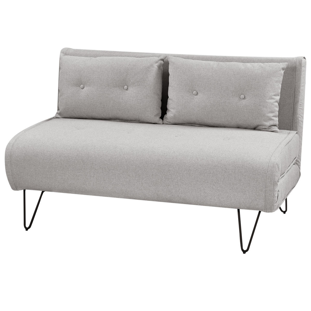 3-SITZER-SOFA SET hellgrau/schwarz Vestfold - Schwarz/Grau, Textil (78/78/130cm) - Beliani