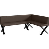ECKBANK TONI_X - Braun, Leder (142/196cm) - Meblini
