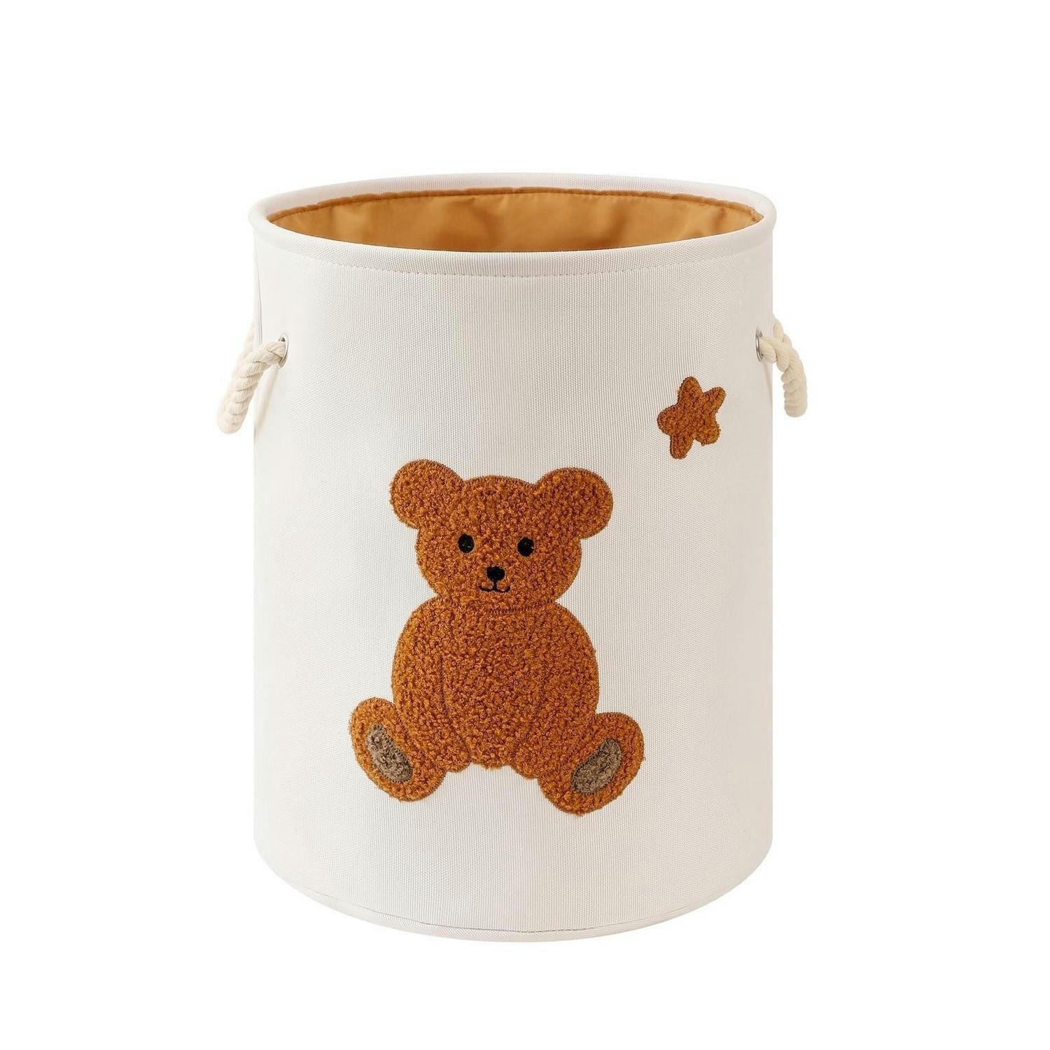 KINDER-WÄSCHEKORB Bär mit Zugverschluss 42 Liter - Braun, Textil (40/46/40cm)