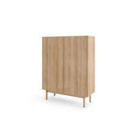 SIDEBOARD BEIGE - Beige, Holzwerkstoff (97/122/37cm) - FURNLUX