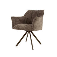 ESSZIMMERSTÜHLE Raster Taupe 60/63/81 cm - 2er-Set - Taupe, Textil (63/81/60cm) - Hoyz Collection