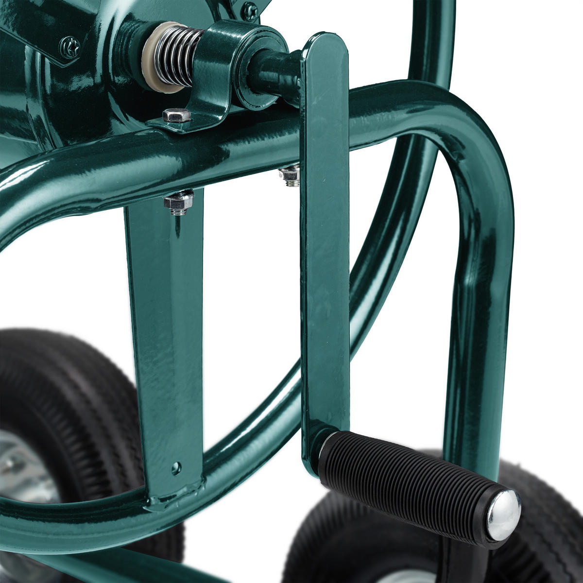 SCHLAUCHWAGEN - Dunkelgrün, Kunststoff/Metall (62/113/90cm) - Relaxdays