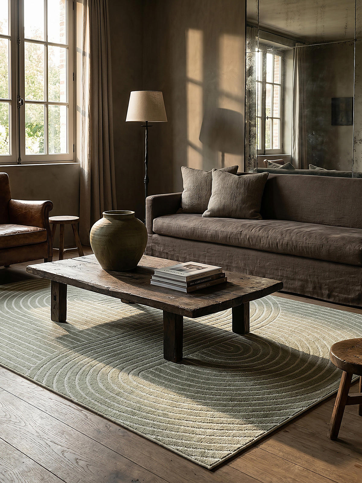 TEPPICH Outdoor Geometrisch MEZEN Polypropylen Grün 120 x 160 cm - Grün, Textil (120/160cm) - KADIMA DESIGN