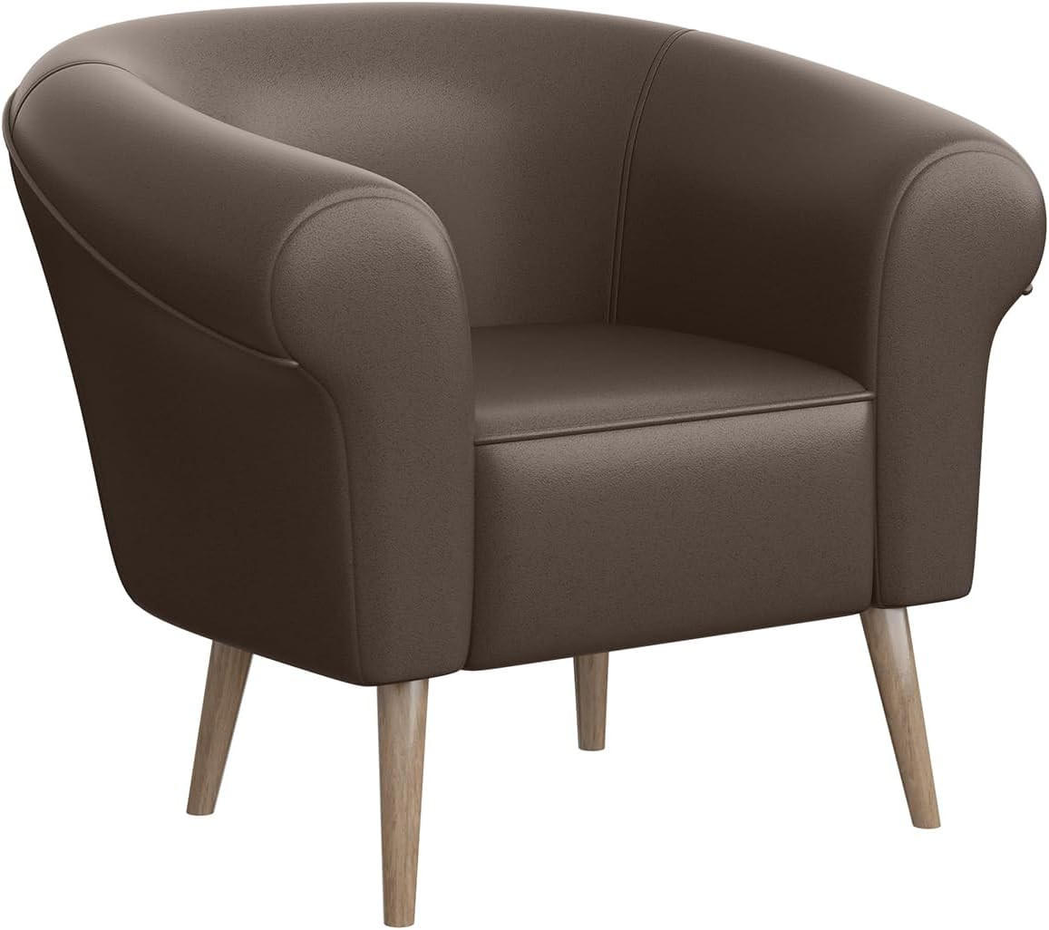 SESSEL Emilia - Buchefarben/Braun, Holzwerkstoff/Buchenholz (73/70/57cm) - Meblini