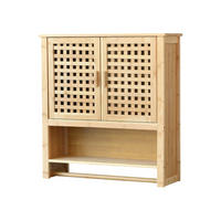 HÄNGESCHRANK Borlänge - Naturfarben, Holz (62/66/20cm) - [en.casa]