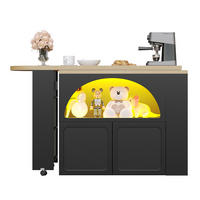 BARTISCH DE-38348 135/205 cm ausziehbar mit LED-Beleuchtung Schwarz - Schwarz, Holzwerkstoff (39/135/100cm) - ComfortXL