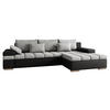 ECKSOFA Bangkok, Seite: Rechts - Silberfarben/Hellgrau, Holz/Textil (310/175cm) - MIRJAN24