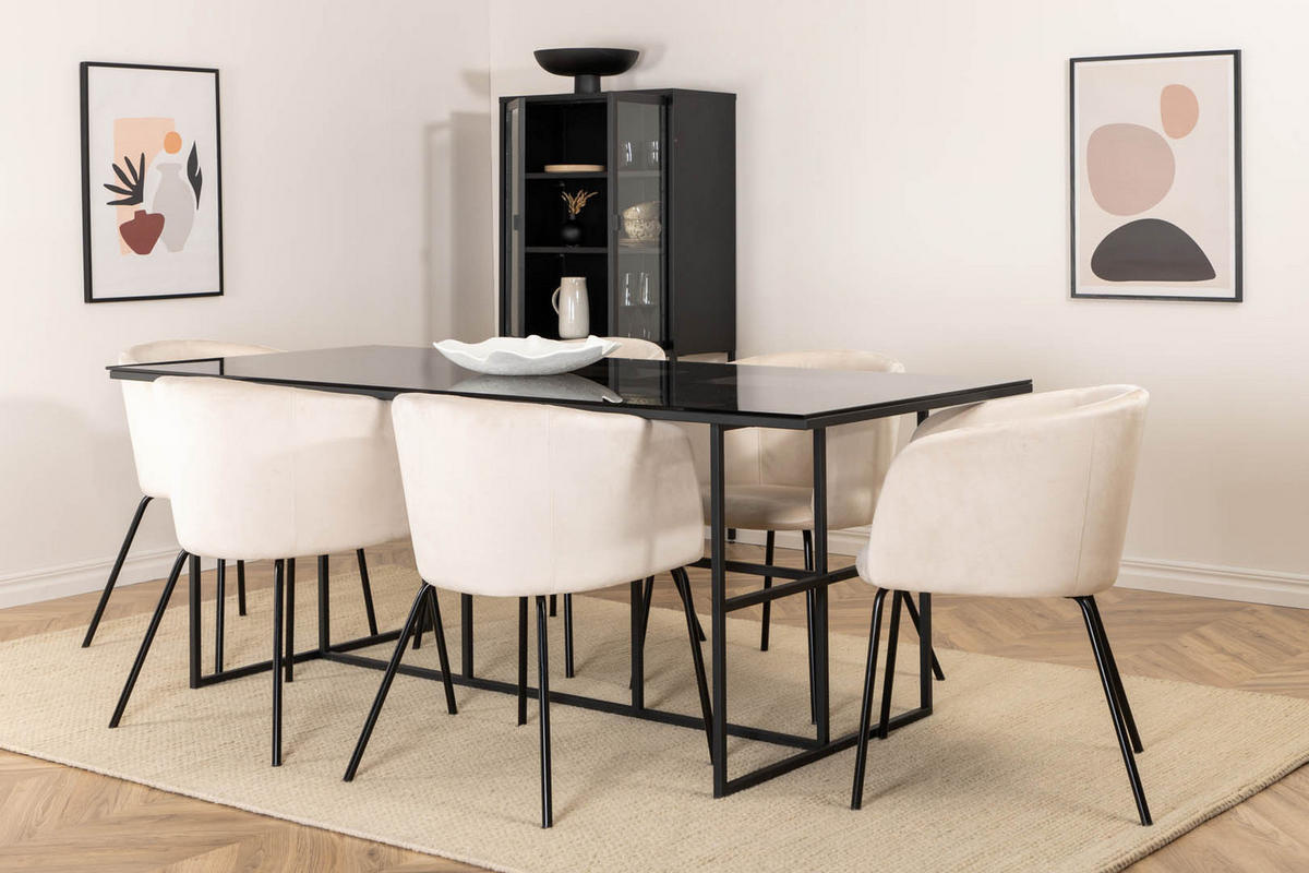 TISCHGRUPPE Grau - Grau, Holzwerkstoff (90/74/200cm) - ebuy24