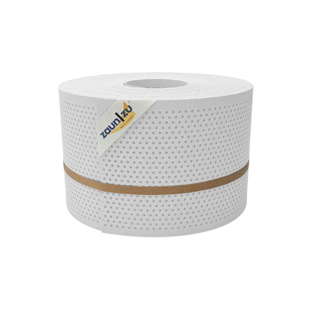 SICHTSCHUTZSTREIFEN PP Premium Gelocht 20 Prozent Streifen Weiß 50m - Weiß, Kunststoff (5000/19cm) - ZAUN|ZU