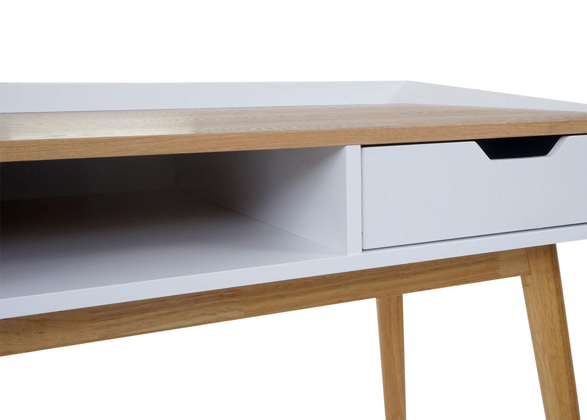 SCHREIBTISCH rechteck Esche Dekor - Eschefarben, Holzwerkstoff (55/120/80cm) - MCW