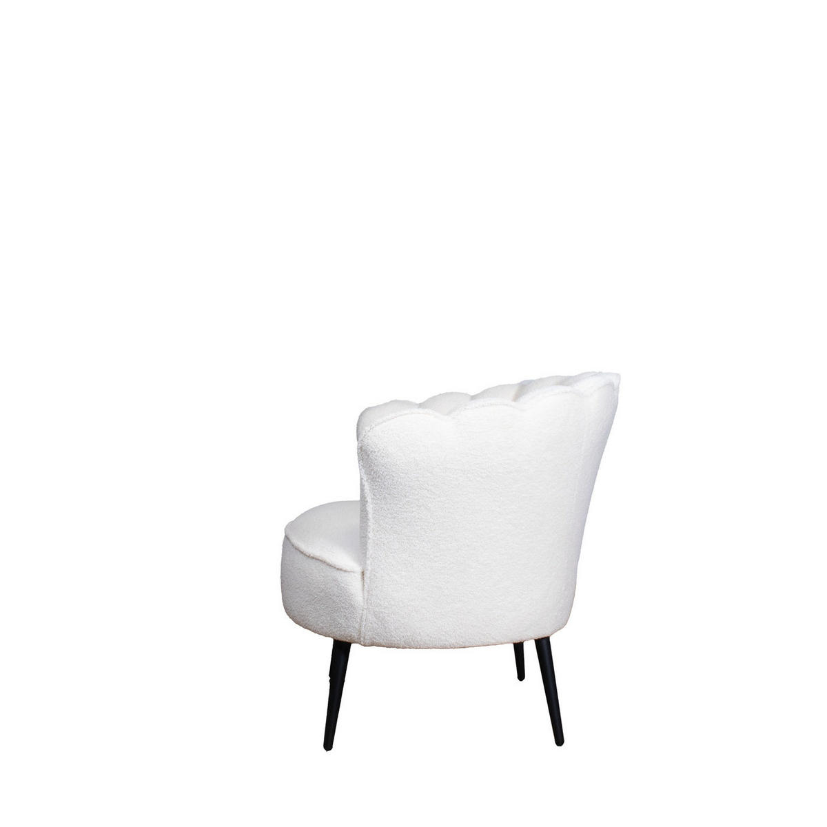 SESSEL aus Teddy-Stoff, weiß - Weiß, Textil (57/80/85cm) - Giga Meubel