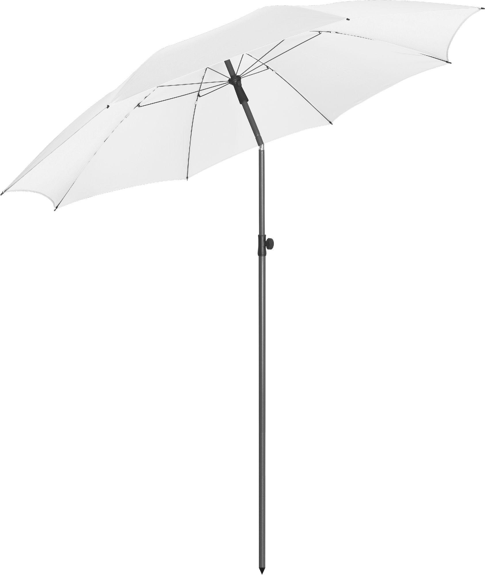 SONNENSCHIRM 235/235/144 cm - Weiß, Kunststoff (235/235cm) - FARE