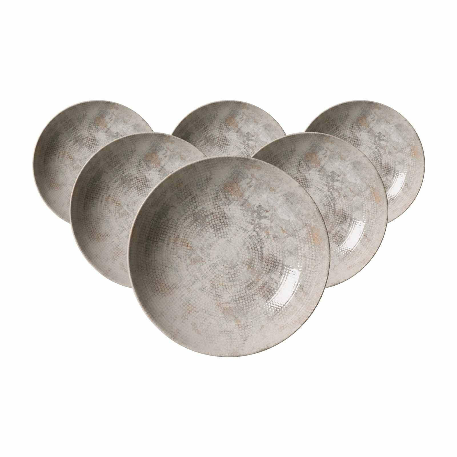 SUPPENTELLER Cecina Perle ø 21 cm 6er Set - Perlmutt, Keramik (21cm) - Ritzenhoff Breker