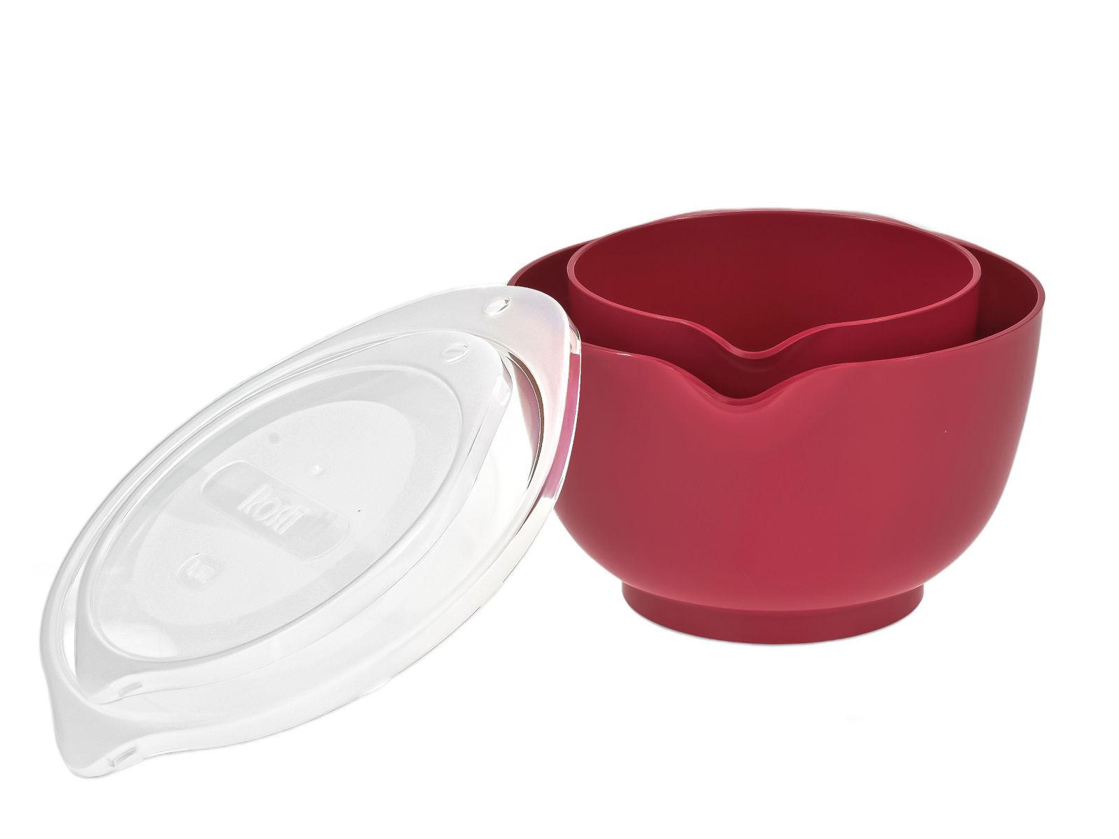 RÜHRSCHÜSSEL-SET Margrethe New rot (2tlg) - Rot, Kunststoff (21/15cm) - Rosti