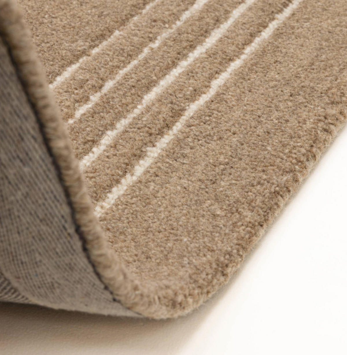 TEPPICH modern reine Wolle LORO Braun 160 x 230 cm - Braun, Naturmaterialien (160/230cm) - Novatrend