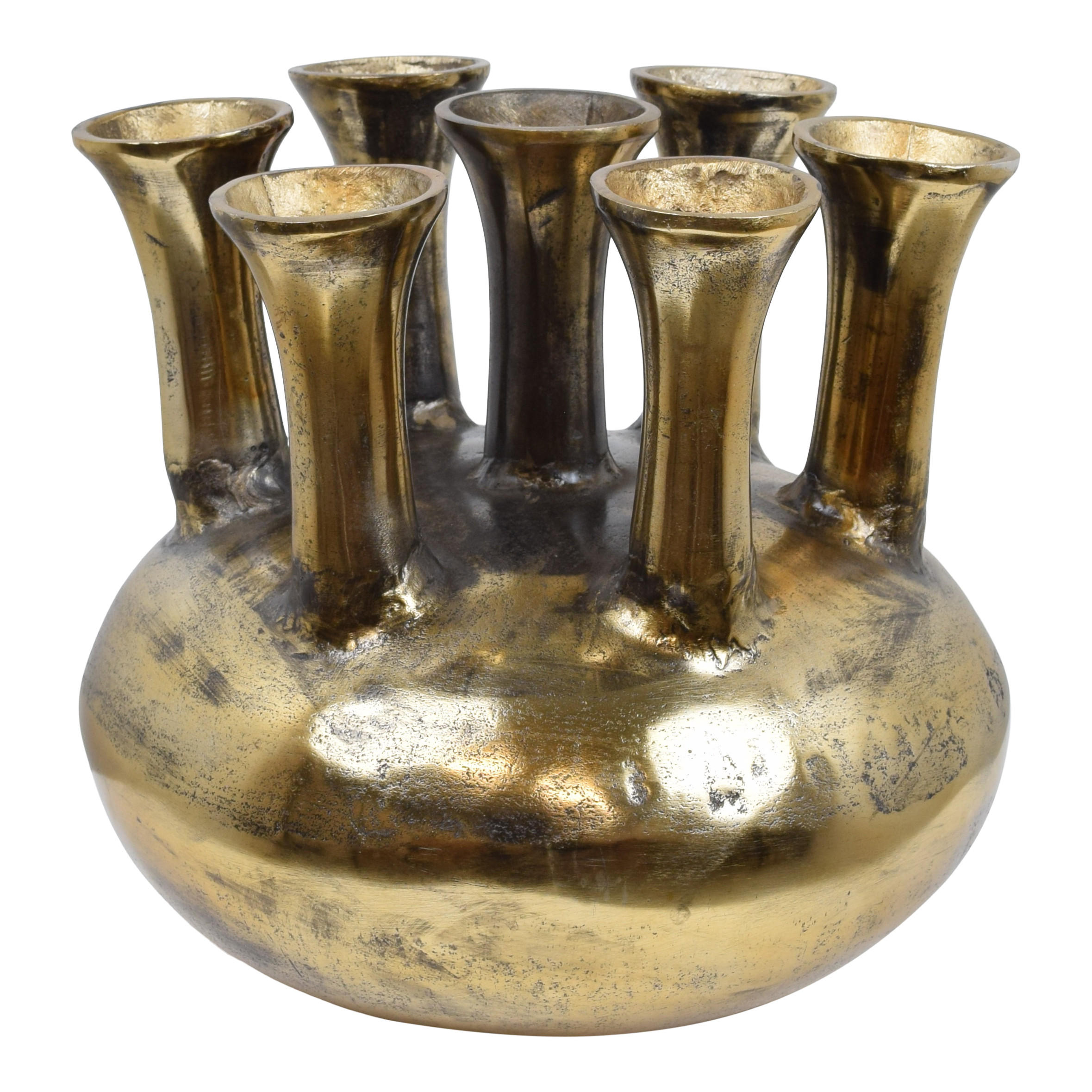 VASE Jenna Schwarz - Schwarz, Metall (32cm) - LOFT42