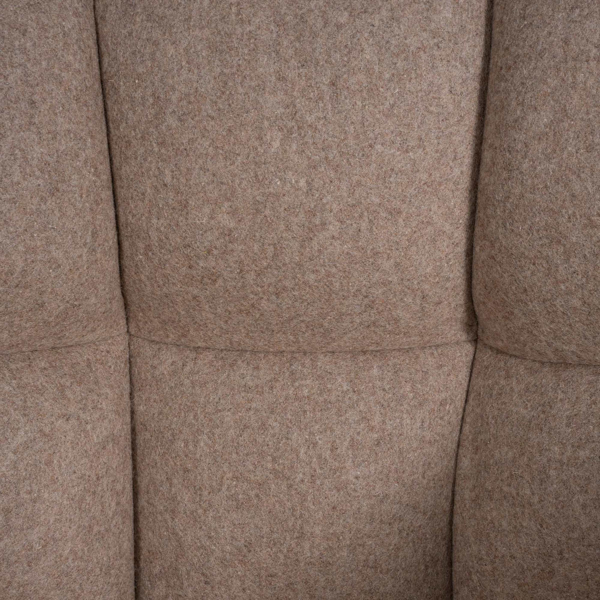 BARHOCKER Filz Taupe - Taupe/Weiß, Textil/Metall (64/88/45cm) - CLP