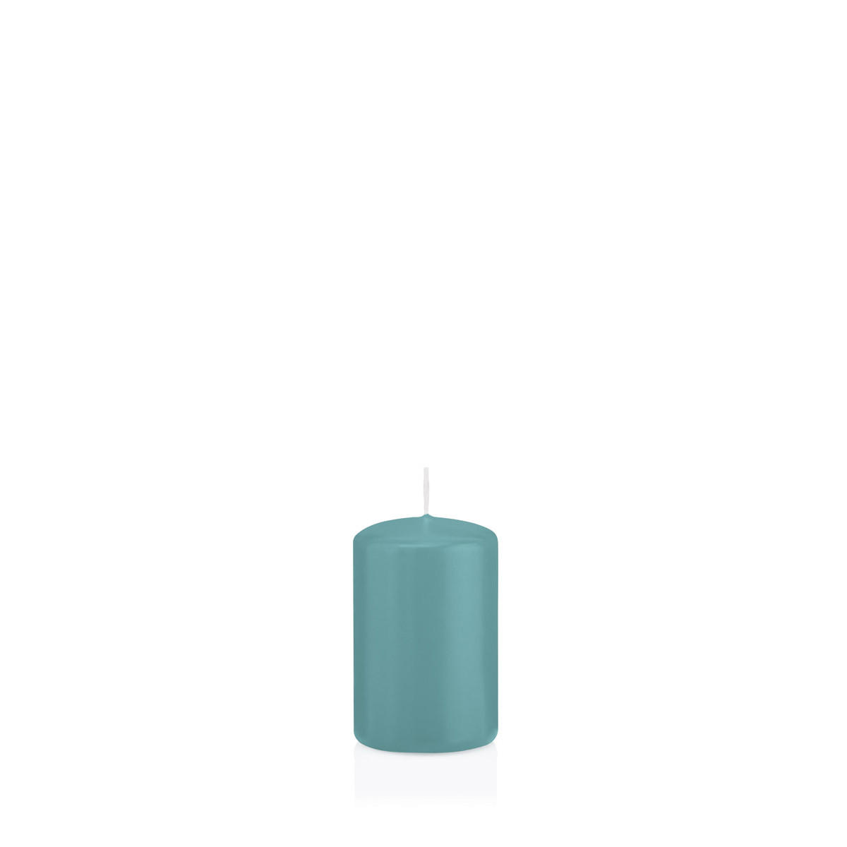STUMPENKERZEN Türkis Ø 48 x 80 mm, 24 Stück - Türkis, Paraffin (5/8cm) - Wiedemann Kerzen