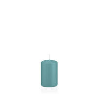 STUMPENKERZEN Türkis Ø 48 x 80 mm, 24 Stück - Türkis, Paraffin (5/8cm) - Wiedemann Kerzen
