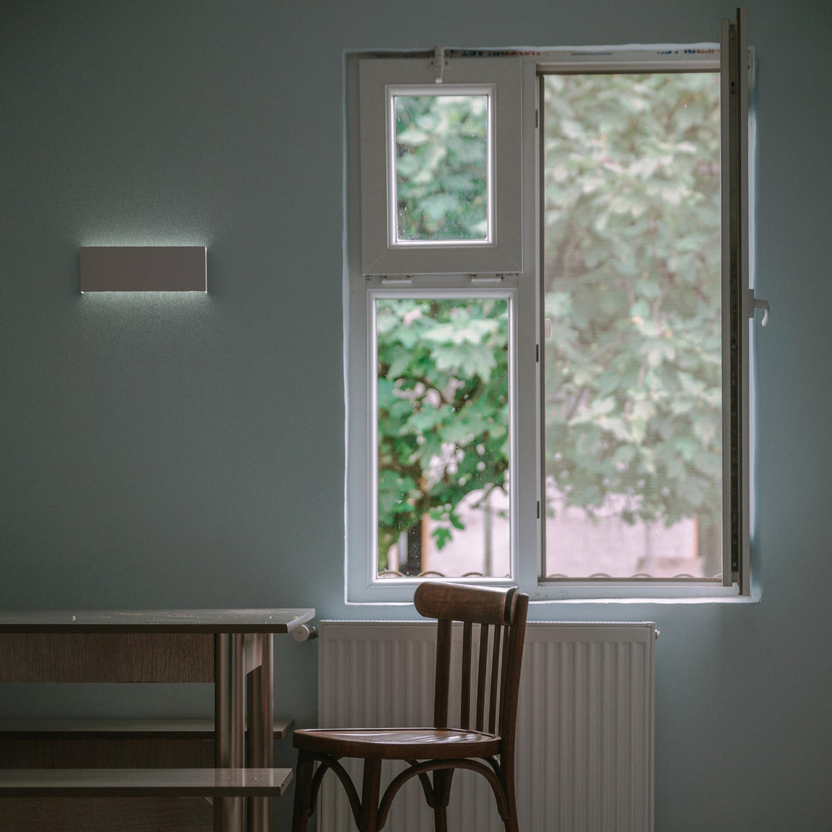 LED-WANDLEUCHTE - Graubraun, Metall (29/11/3.6cm) - Lumicom