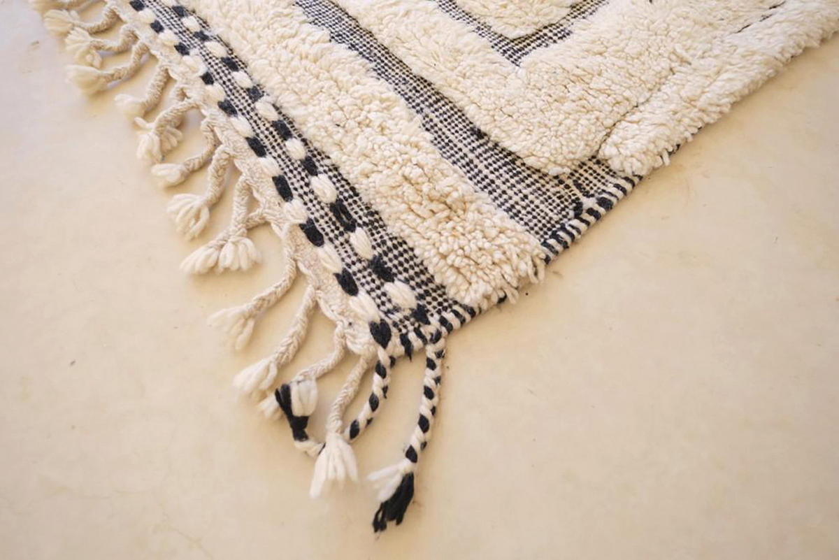 BERBERTEPPICH aus reiner Wolle 144x 255 cm - Beige, Naturmaterialien (144/255cm) - AFK Living