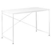 PSACÍ STŮL Bílý 120/60 cm Andaste - bílá, kov (60/120/75cm) - Beliani