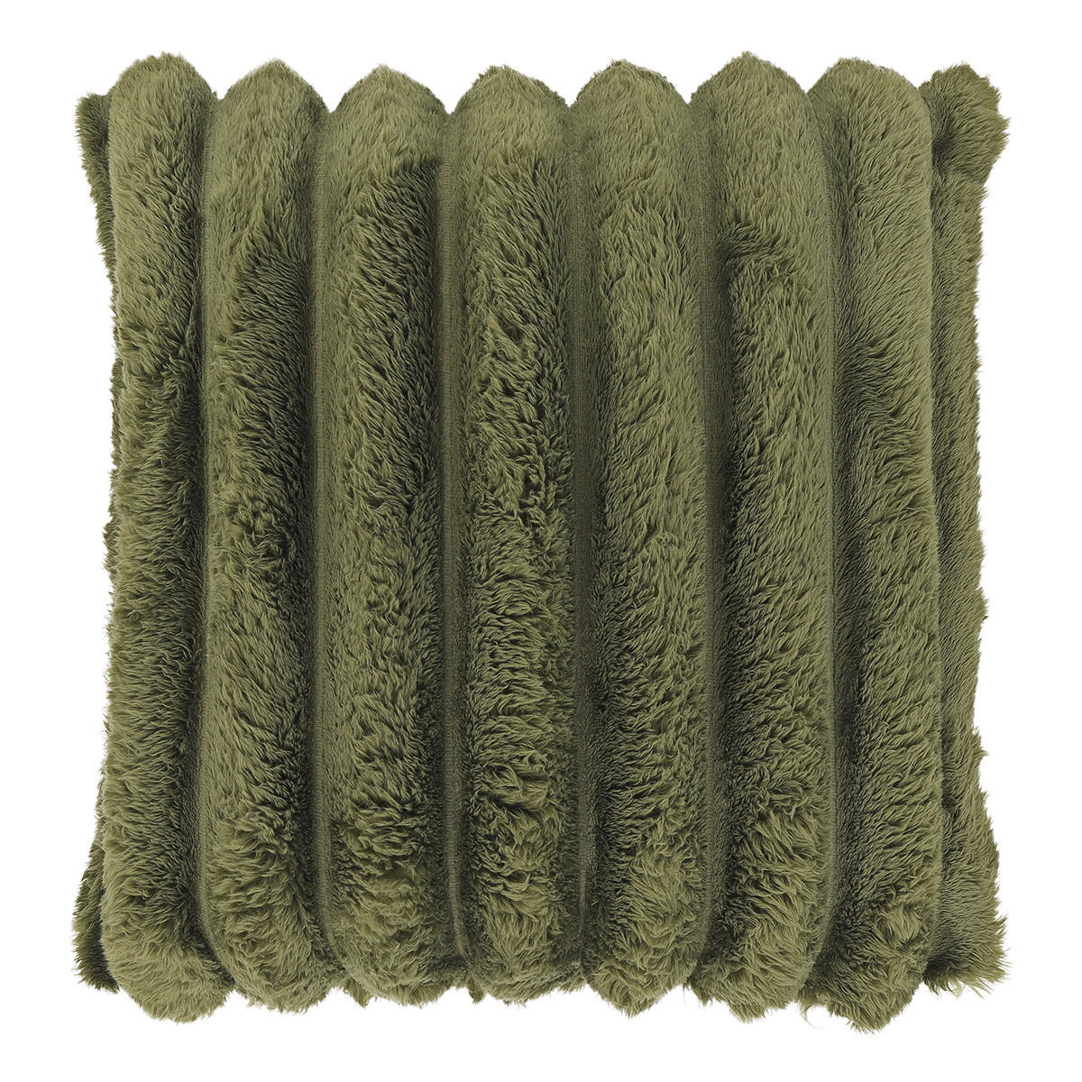 DEKOKISSEN Romee Grün 50/50/8 cm - Waldgrün, Textil (50/50cm) - Unique Living
