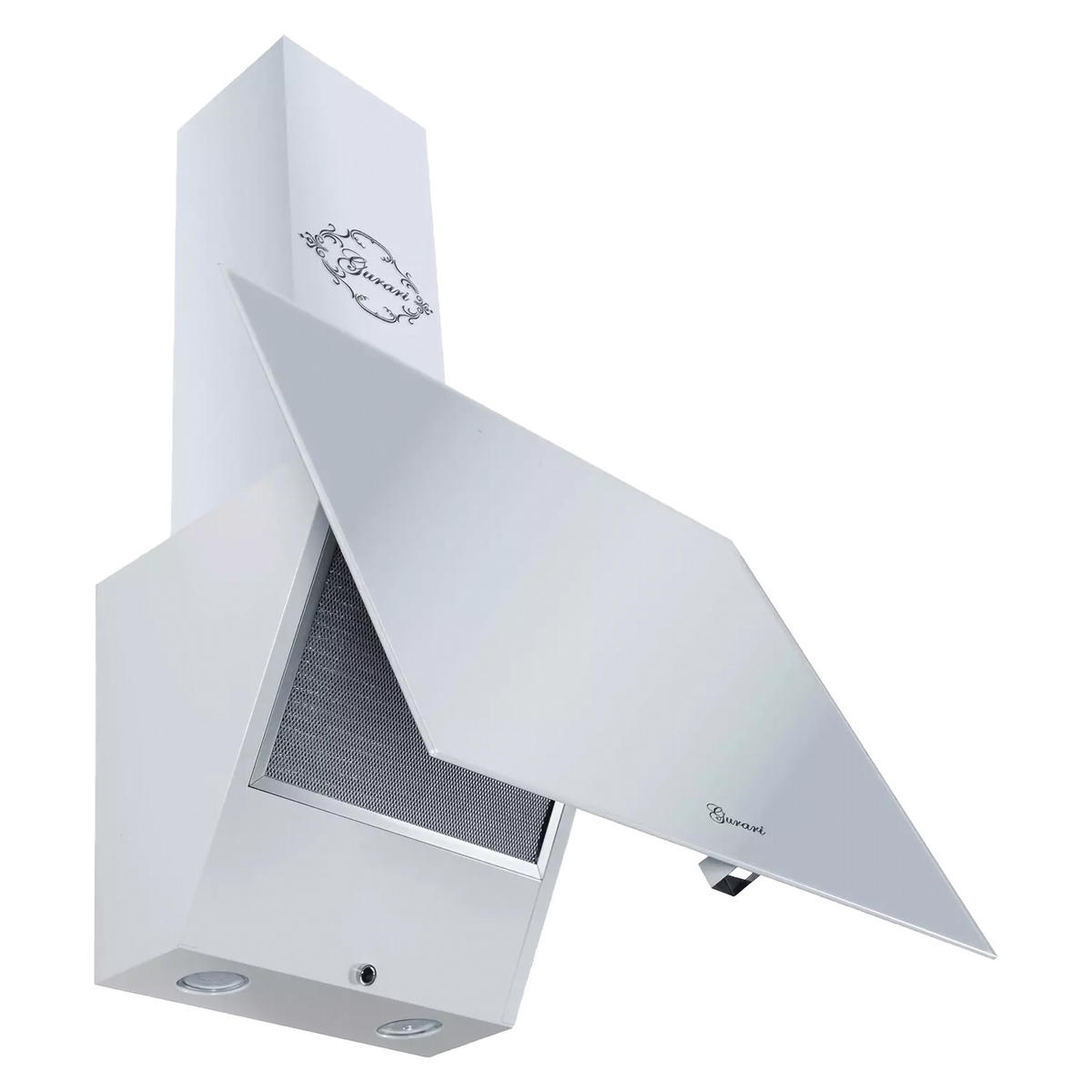 DUNSTABZUGSHAUBE GCH D 286 WH 6 Prime N 60 cm Weiß - Weiß, Glas/Metall (60/96.5/39cm) - Gurari