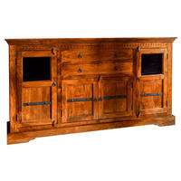 SIDEBOARD Akazie 181x50x100 honig lackiert OXFORD #0453 - Braun, Holz (181/100/50cm) - Massivmoebel24