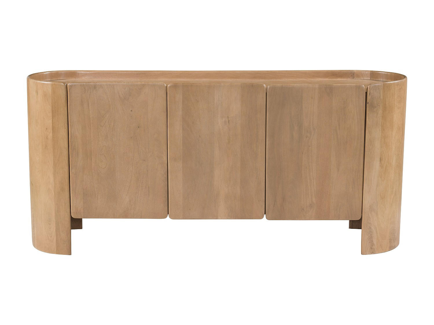 SIDEBOARD - 165 cm x 40 cm - Holz, Platte - Naturfarben Hell - ISLARA - Naturfarben, Holz (165/75/40cm) - Vente-Unique