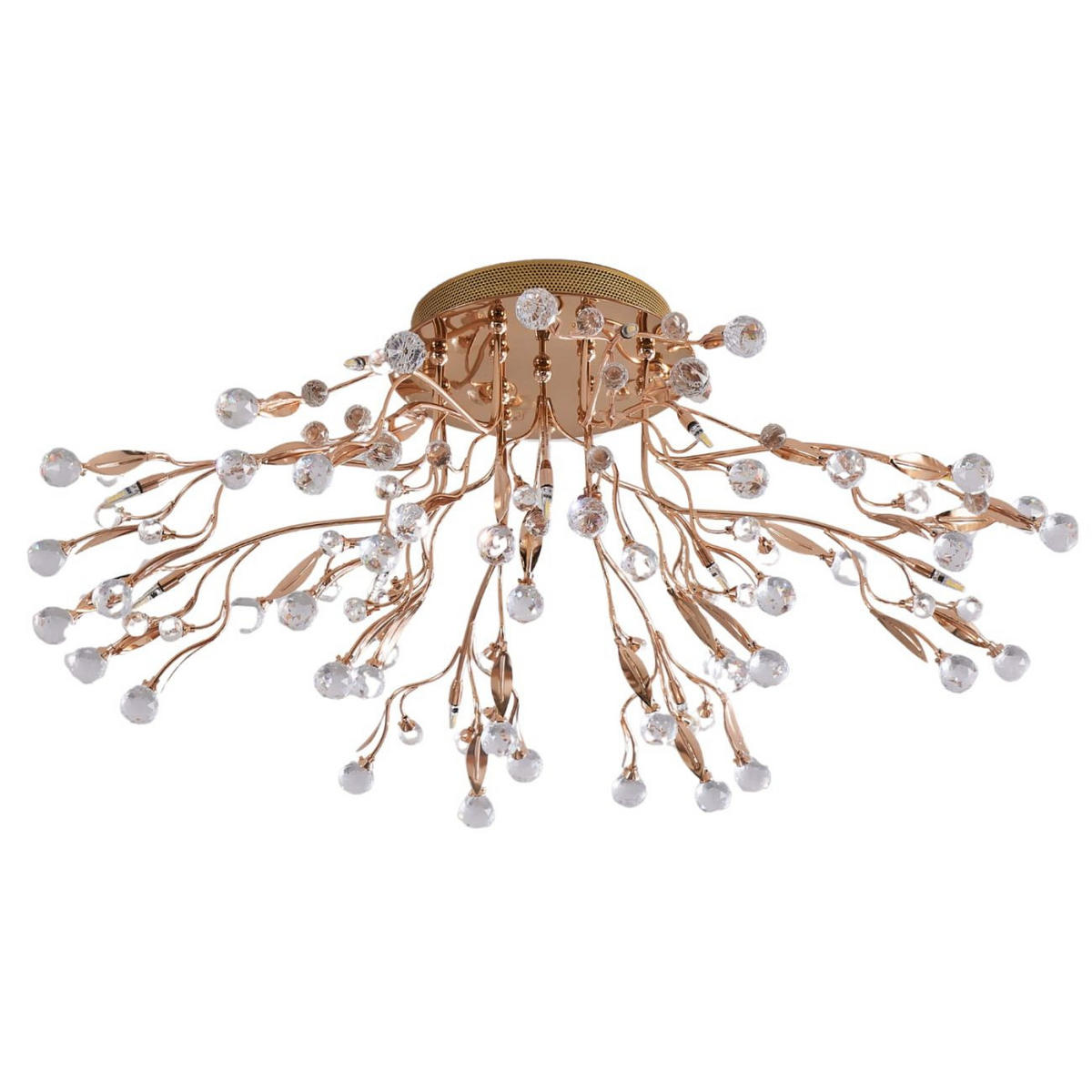 DECKENLEUCHTE Gutenstein, Roségold, 78cm - Roségold, Glas (78/78/29cm) - KOSILUM