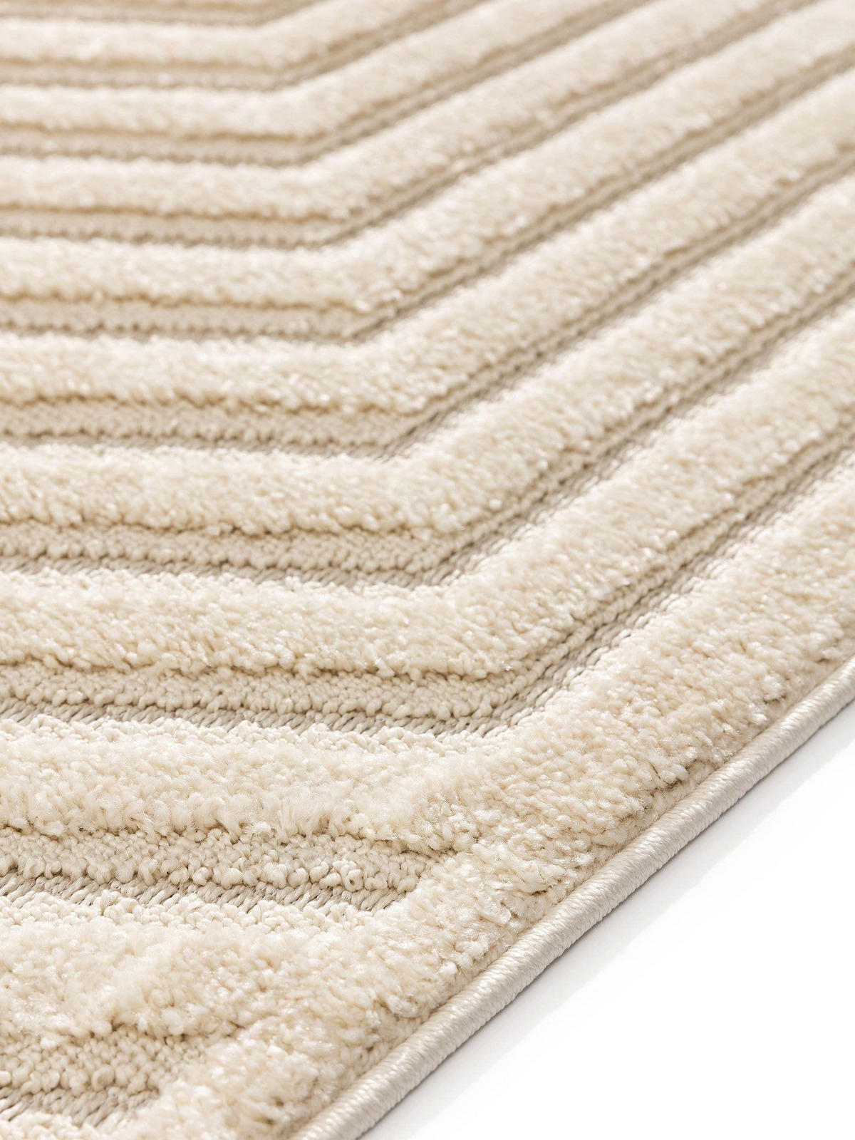 TEPPICH Leo Cream 120x170 cm - Creme, Kunststoff (120/170cm) - benuta